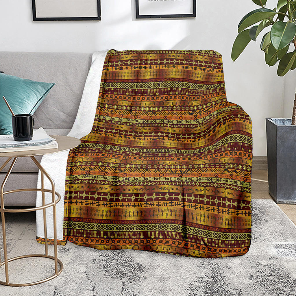 Native African Tribal Pattern Print Blanket