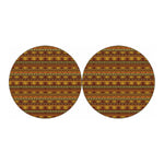 Native African Tribal Pattern Print Car Coasters