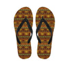 Native African Tribal Pattern Print Flip Flops