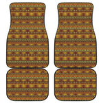 Native African Tribal Pattern Print Front and Back Car Floor Mats