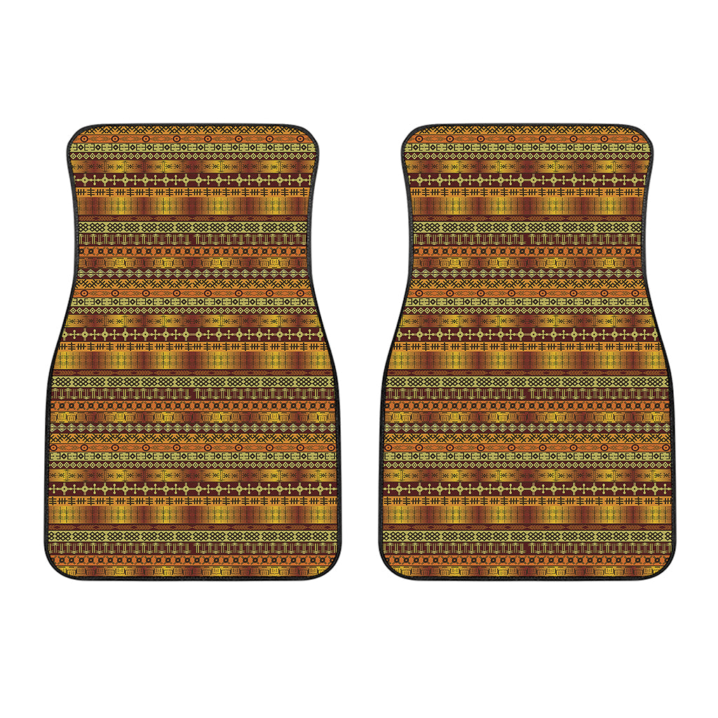 Native African Tribal Pattern Print Front Car Floor Mats