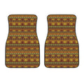 Native African Tribal Pattern Print Front Car Floor Mats