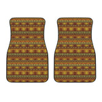 Native African Tribal Pattern Print Front Car Floor Mats