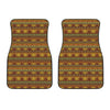 Native African Tribal Pattern Print Front Car Floor Mats