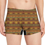 Native African Tribal Pattern Print Men's Boxer Briefs