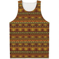 Native African Tribal Pattern Print Men's Tank Top