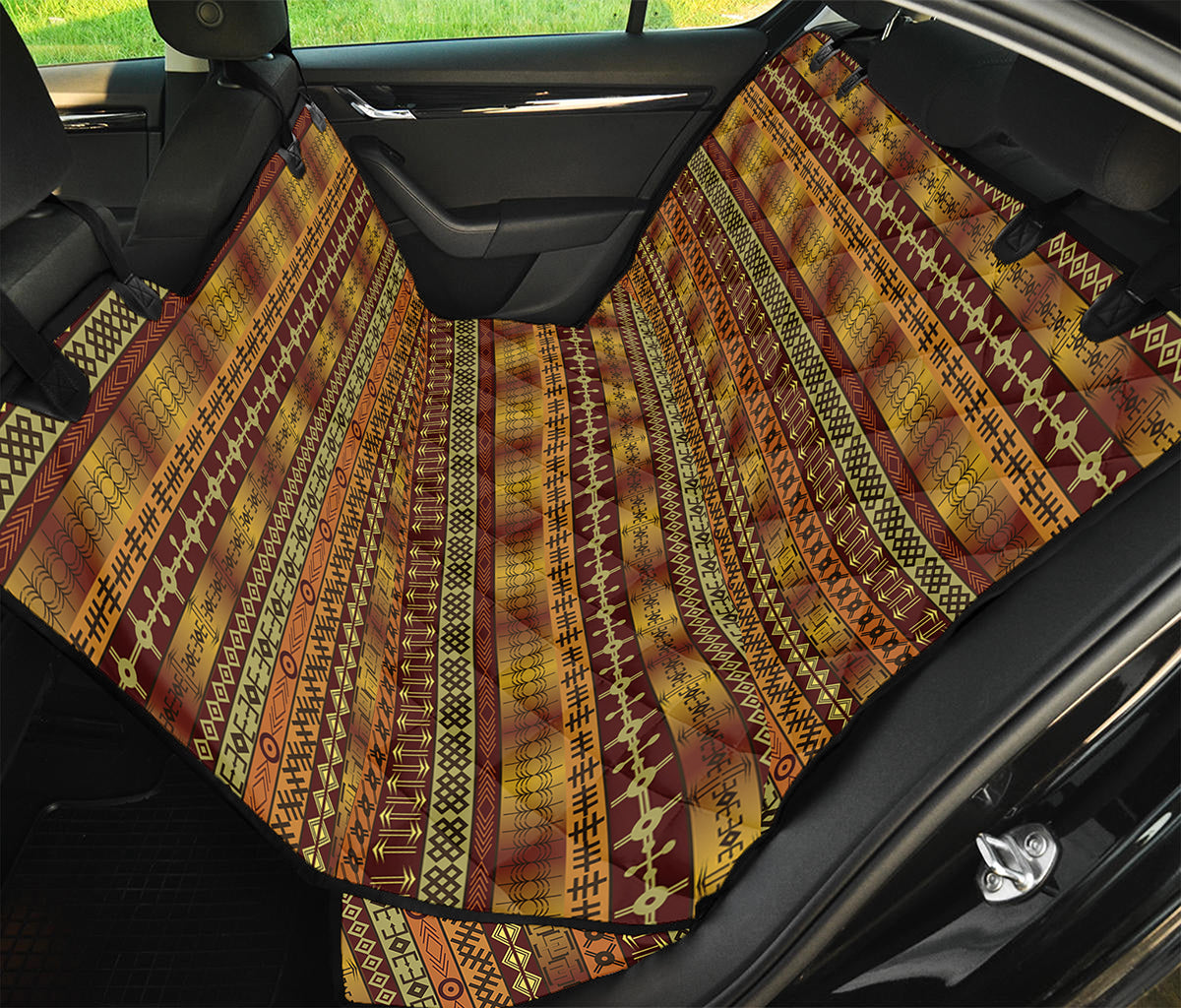 Native African Tribal Pattern Print Pet Car Back Seat Cover