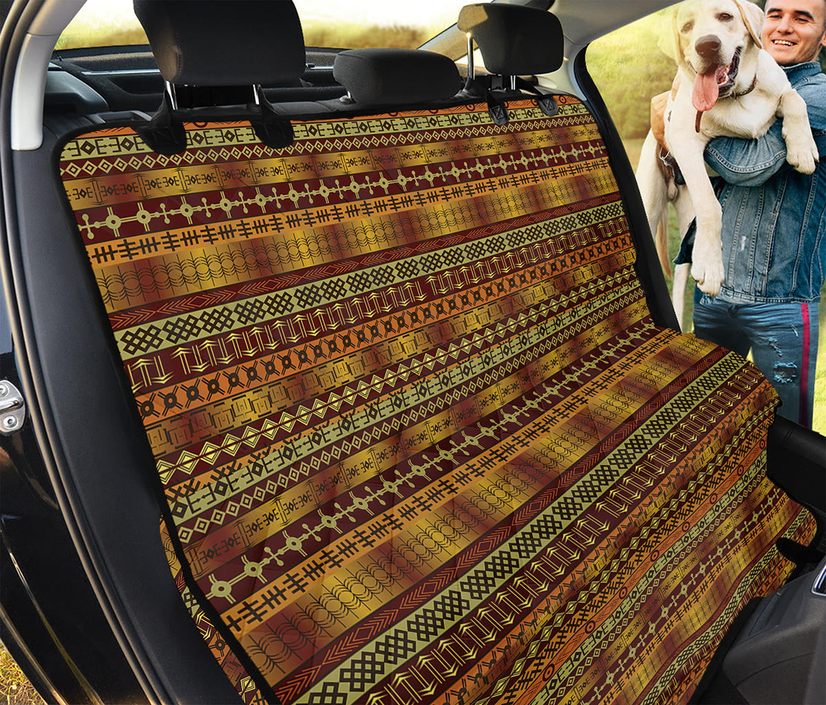 Native African Tribal Pattern Print Pet Car Back Seat Cover