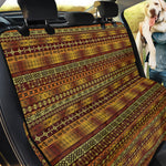 Native African Tribal Pattern Print Pet Car Back Seat Cover