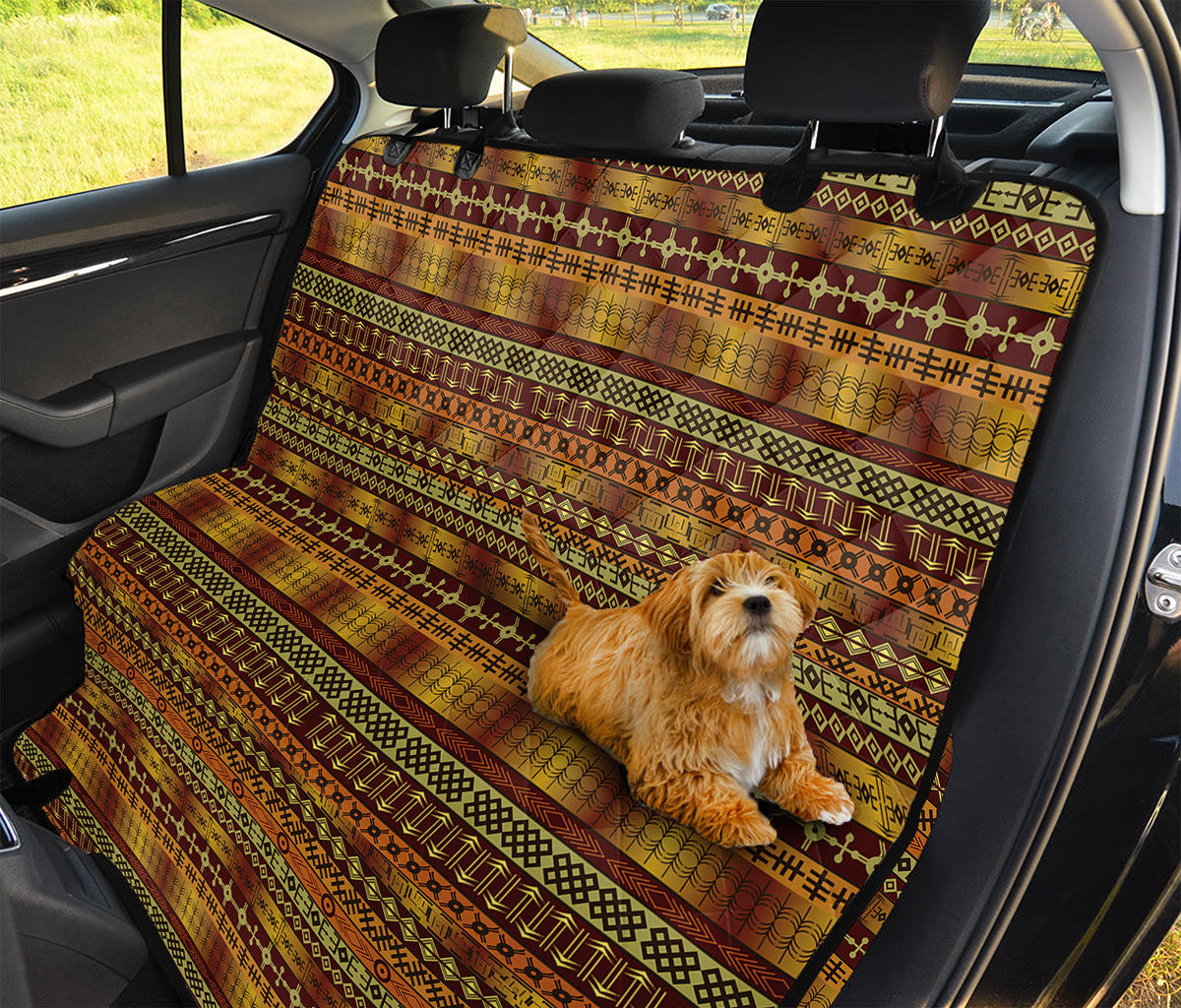 Native African Tribal Pattern Print Pet Car Back Seat Cover