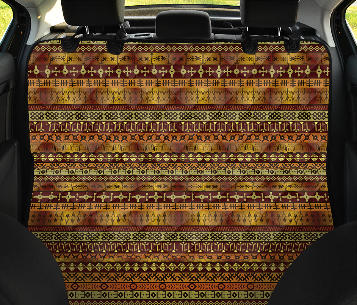 Native African Tribal Pattern Print Pet Car Back Seat Cover