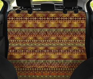 Native African Tribal Pattern Print Pet Car Back Seat Cover