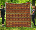 Native African Tribal Pattern Print Quilt