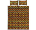 Native African Tribal Pattern Print Quilt Bed Set