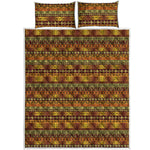 Native African Tribal Pattern Print Quilt Bed Set