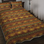 Native African Tribal Pattern Print Quilt Bed Set