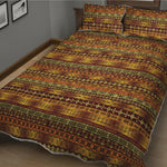 Native African Tribal Pattern Print Quilt Bed Set