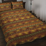 Native African Tribal Pattern Print Quilt Bed Set