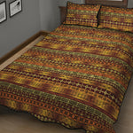 Native African Tribal Pattern Print Quilt Bed Set