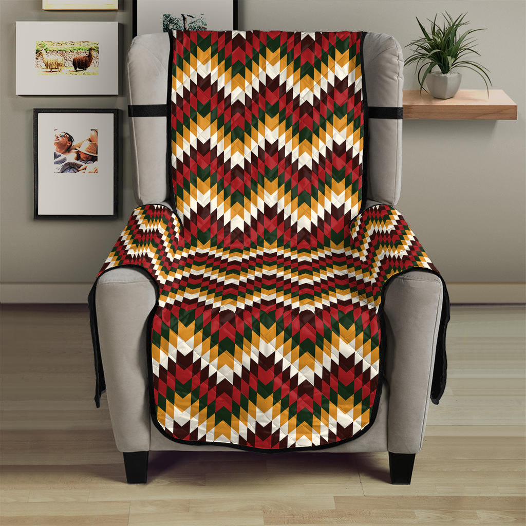 Native American Chevron Tribal Print Armchair Protector