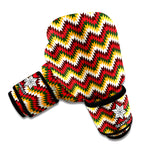 Native American Chevron Tribal Print Boxing Gloves
