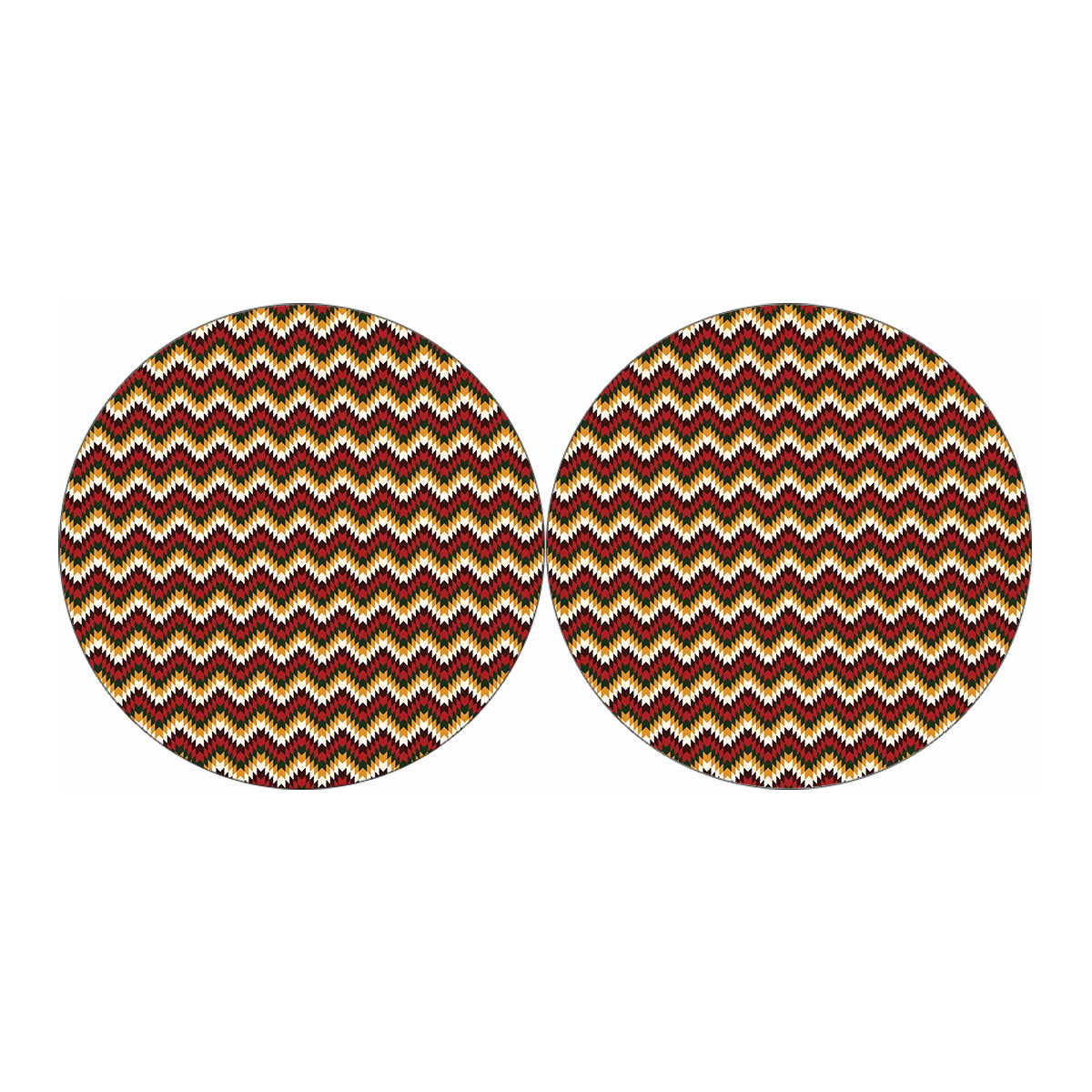 Native American Chevron Tribal Print Car Coasters