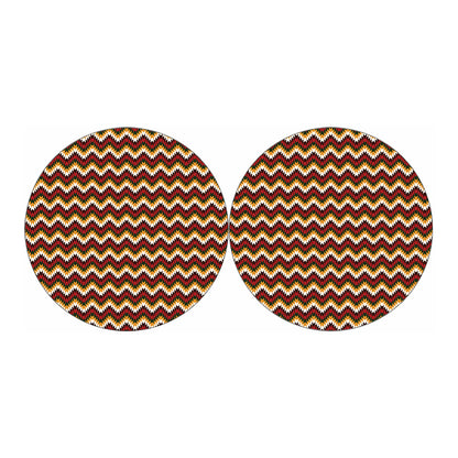 Native American Chevron Tribal Print Car Coasters