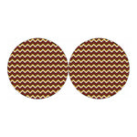 Native American Chevron Tribal Print Car Coasters