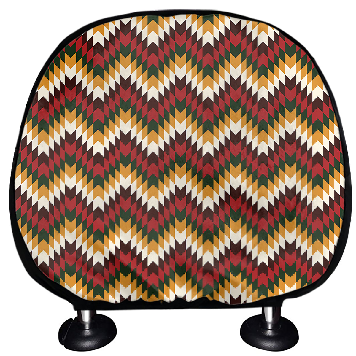 Native American Chevron Tribal Print Car Headrest Covers