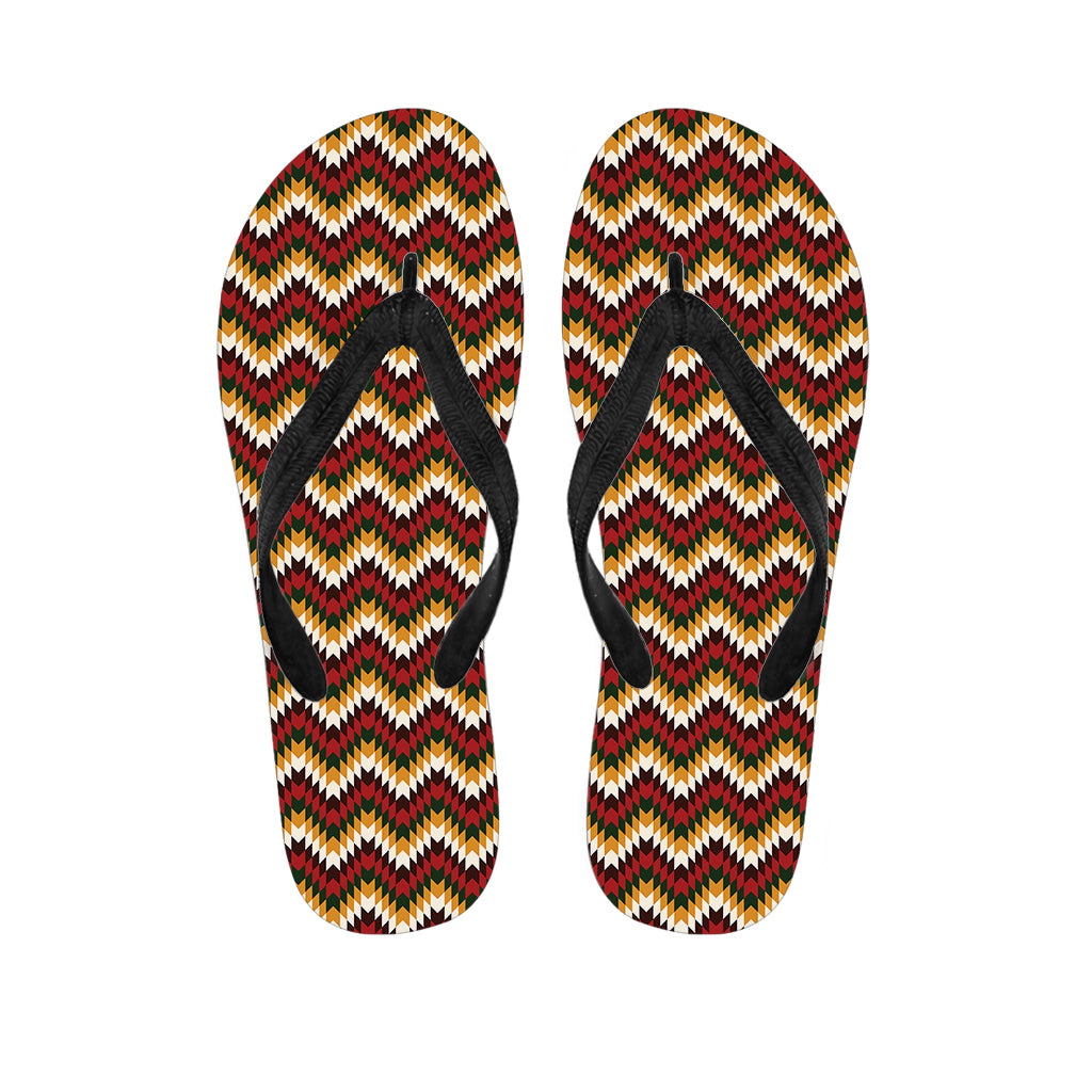 Native American Chevron Tribal Print Flip Flops
