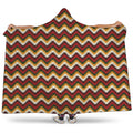 Native American Chevron Tribal Print Hooded Blanket