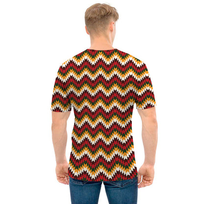Native American Chevron Tribal Print Men's T-Shirt