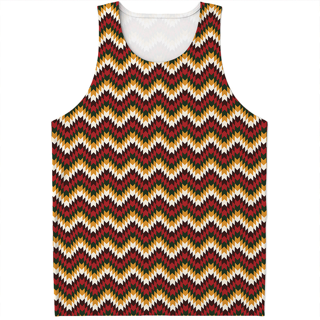 Native American Chevron Tribal Print Men's Tank Top