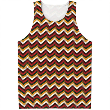 Native American Chevron Tribal Print Men's Tank Top