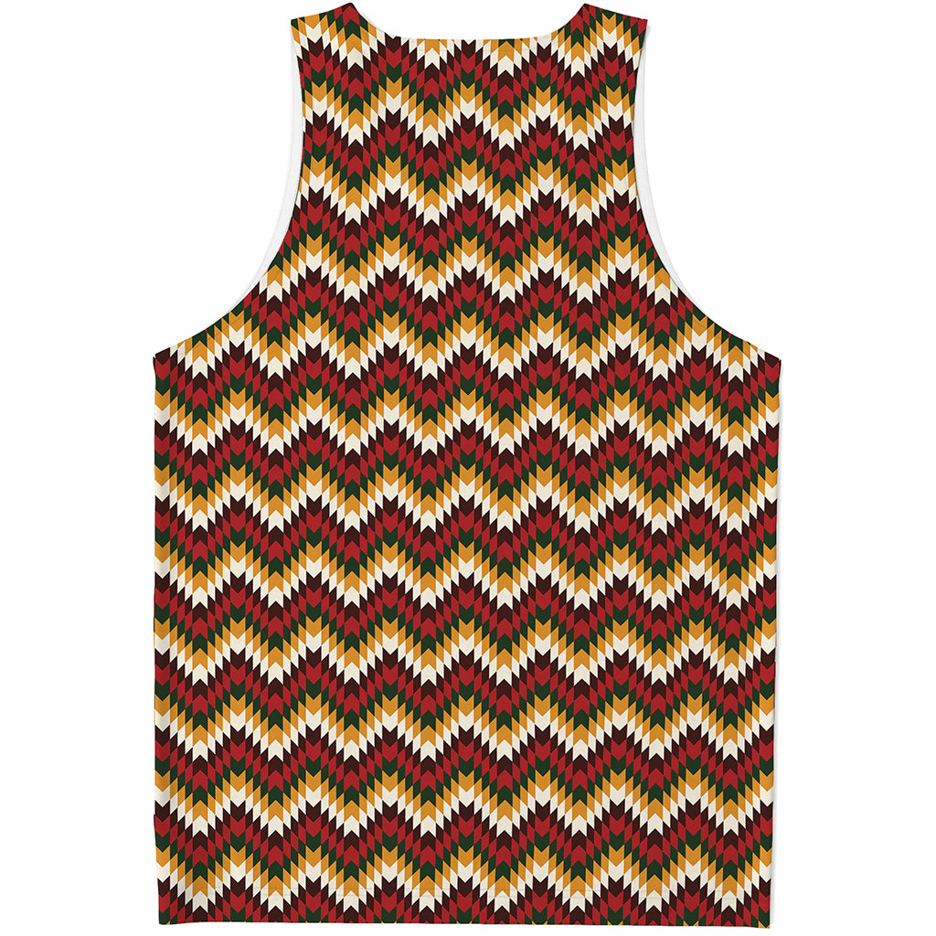 Native American Chevron Tribal Print Men's Tank Top