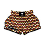 Native American Chevron Tribal Print Muay Thai Boxing Shorts