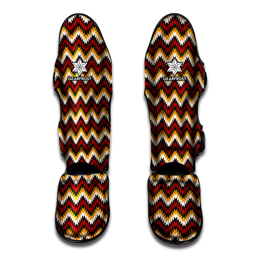 Native American Chevron Tribal Print Muay Thai Shin Guard