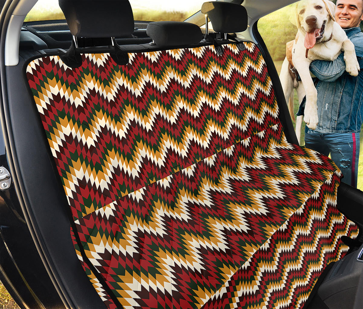 Native American Chevron Tribal Print Pet Car Back Seat Cover