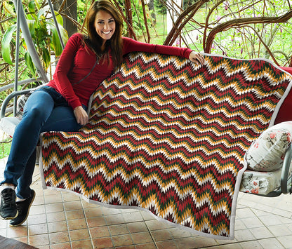 Native American Chevron Tribal Print Quilt