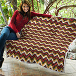 Native American Chevron Tribal Print Quilt