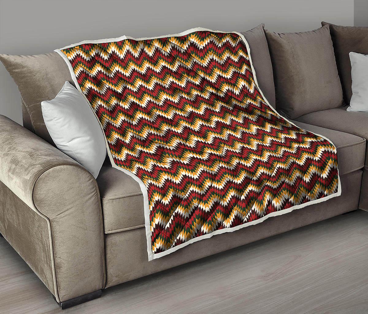 Native American Chevron Tribal Print Quilt