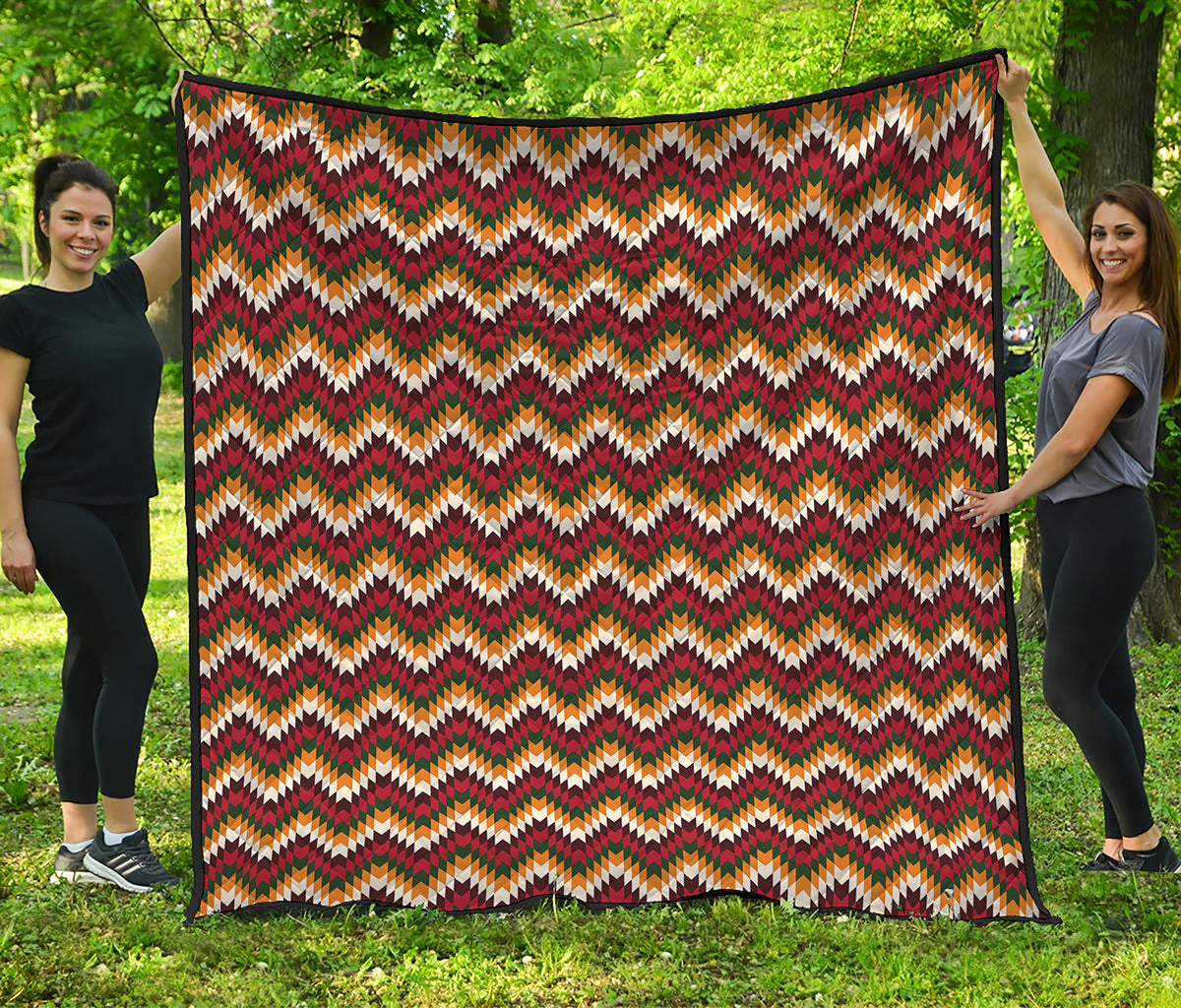 Native American Chevron Tribal Print Quilt