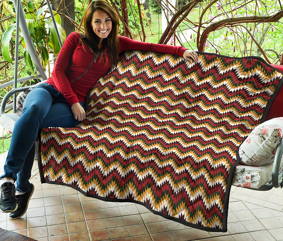 Native American Chevron Tribal Print Quilt