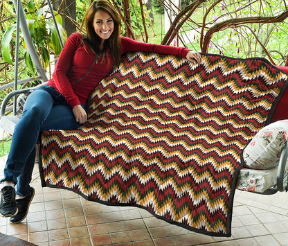 Native American Chevron Tribal Print Quilt