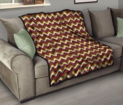 Native American Chevron Tribal Print Quilt