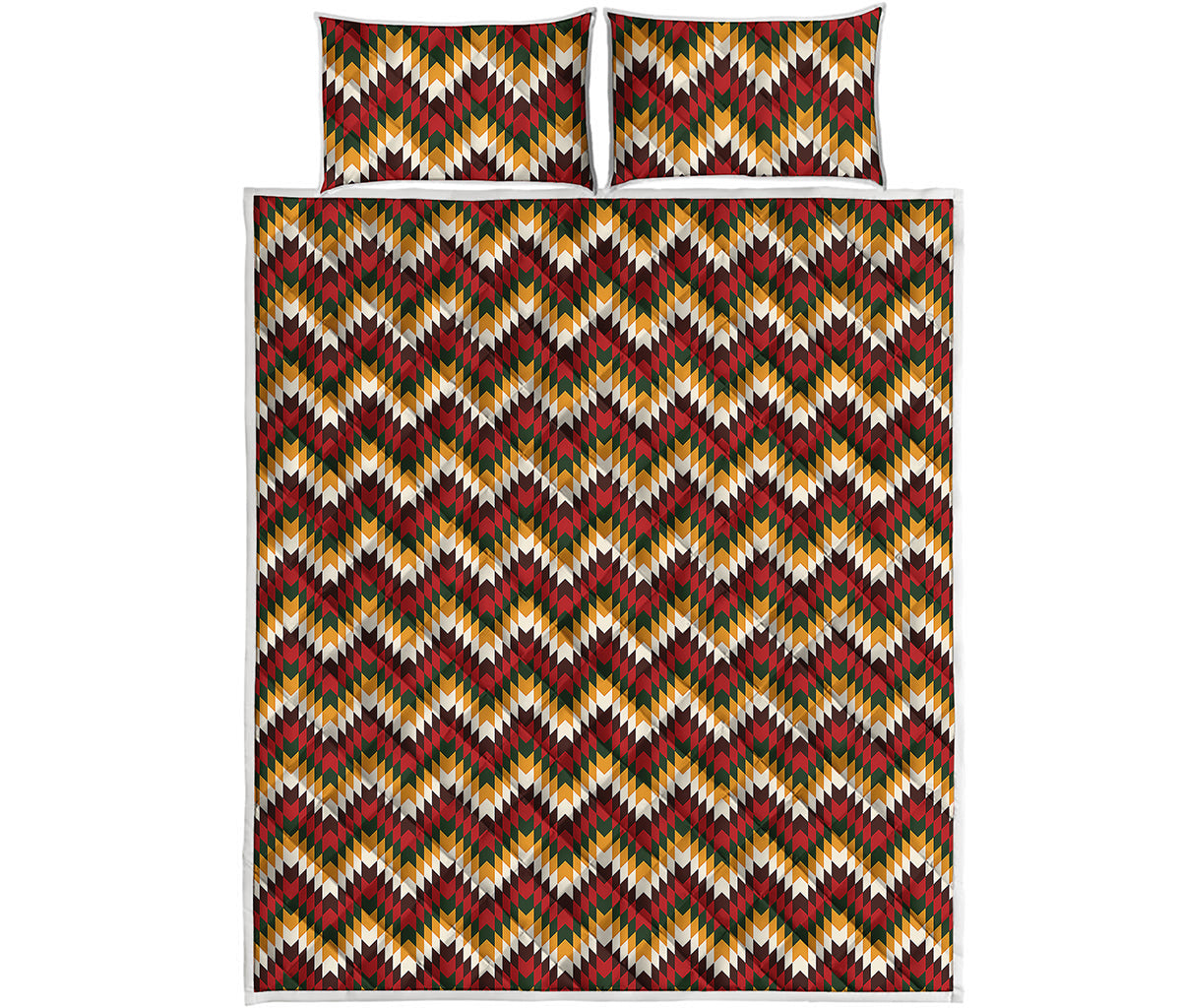 Native American Chevron Tribal Print Quilt Bed Set