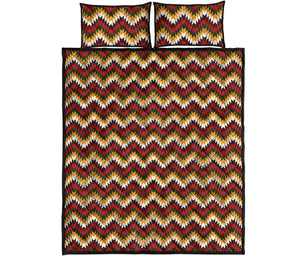 Native American Chevron Tribal Print Quilt Bed Set