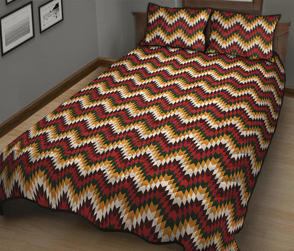 Native American Chevron Tribal Print Quilt Bed Set