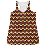 Native American Chevron Tribal Print Women's Racerback Tank Top