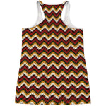 Native American Chevron Tribal Print Women's Racerback Tank Top